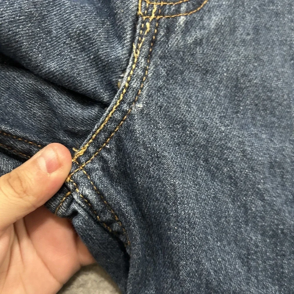 Levis Jeans Mens 42x30 Blue Denim 550 Relaxed Fit Tapered Cotton American Y2K